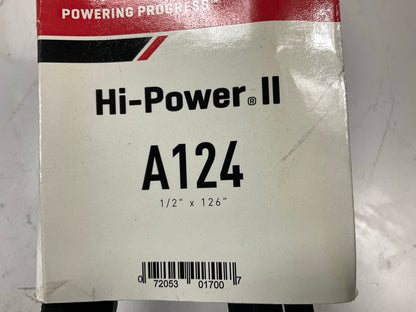 Gates A124 Industrial Accessory Drive Belt - 1/2'' X 126''