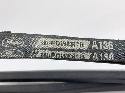 Gates A136 Industrial Accessory Drive Belt - 1/2'' X 138''