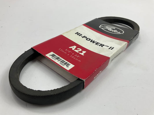 Gates A21 Industrial Accessory Drive Belt, 1/2'' X 23''