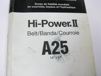 Gates A25 Industrial Accessory Drive Belt - 1/2'' X 27''