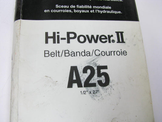 Gates A25 Industrial Accessory Drive Belt - 1/2'' X 27''