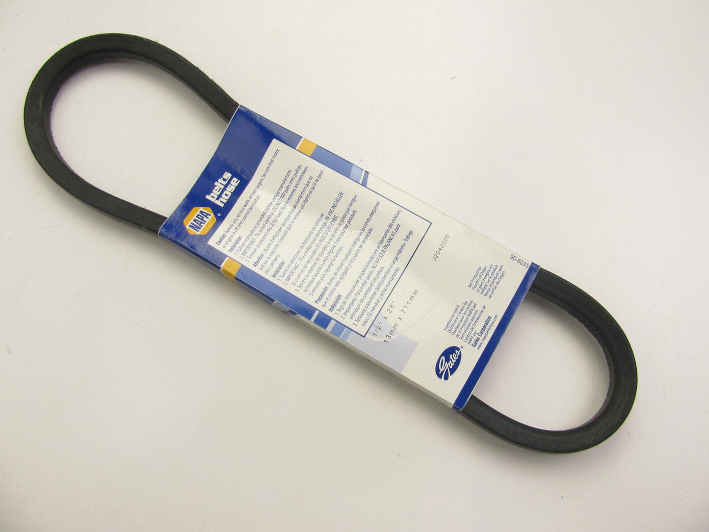 Gates A26 Industrial Accessory Drive Belt - 1/2'' X 28''
