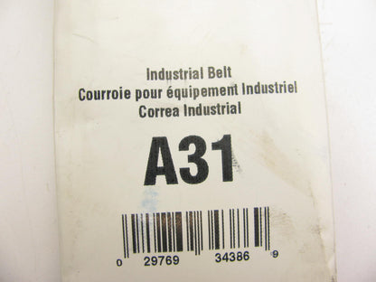 Gates A31 Industrial Accessory Drive Belt - 1/2'' X 33''