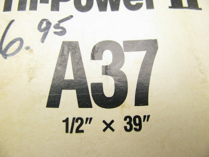 Gates A37 Industrial Accessory Drive Belt - 1/2'' X 39''