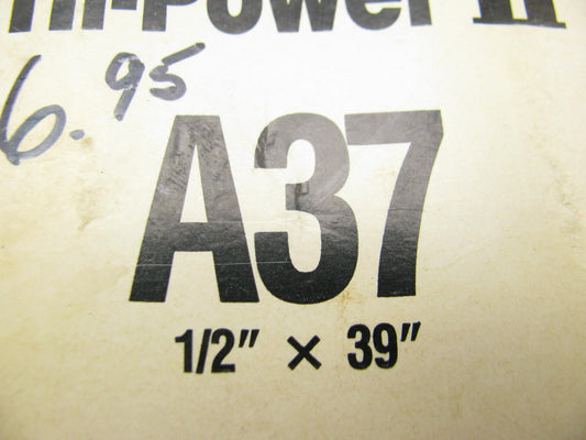 Gates A37 Industrial Accessory Drive Belt - 1/2'' X 39''
