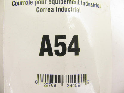Gates A54 Industrial Accessory Drive Belt - 1/2'' X 54''