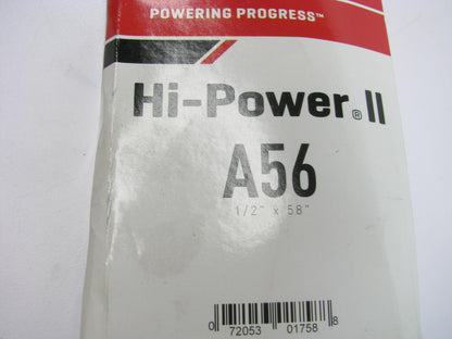 Gates A56 Industrial Accessory Drive Belt - 1/2'' X 58''