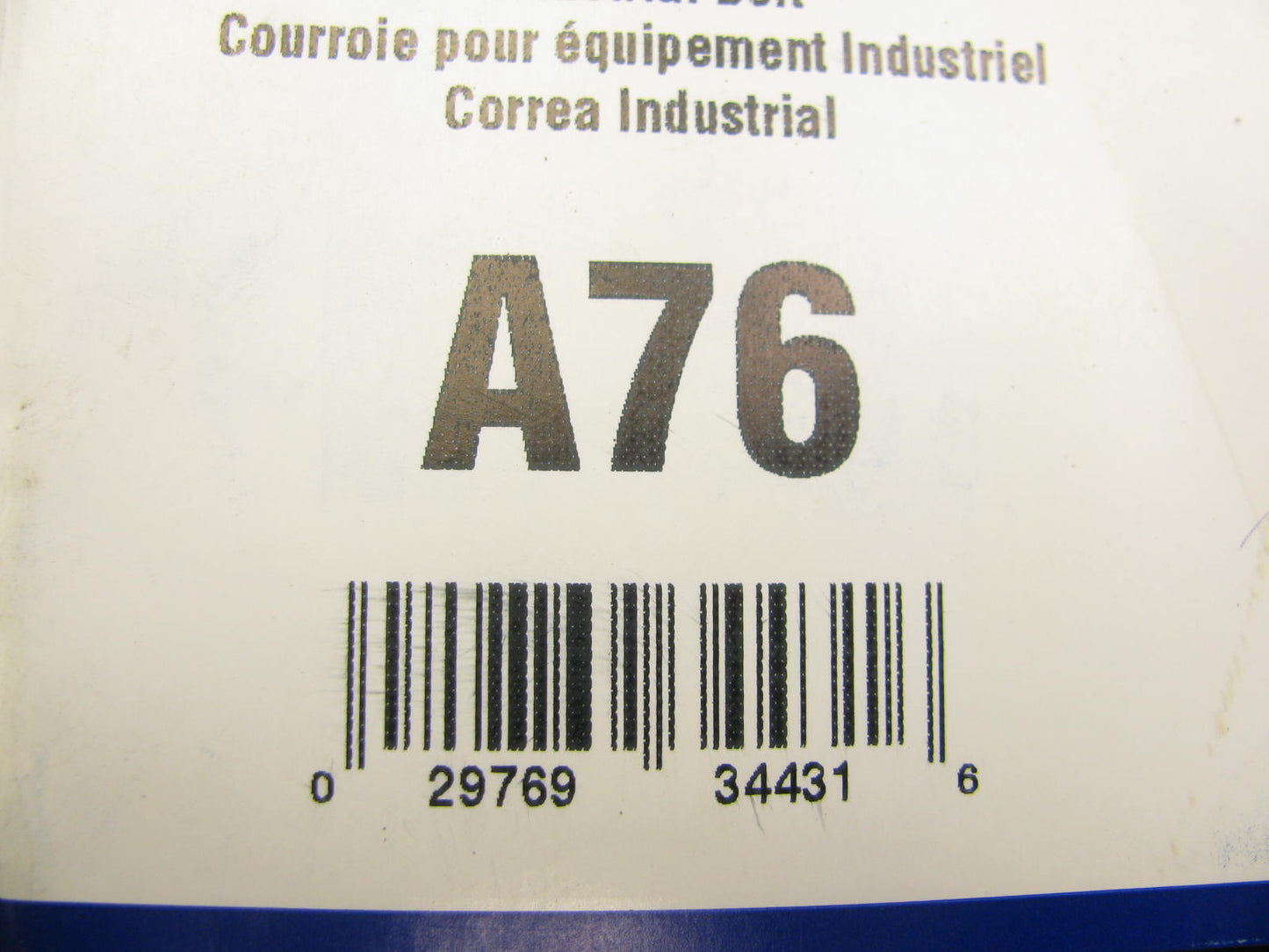 Gates A76 Industrial Accessory Drive Belt - 1/2'' X 78''