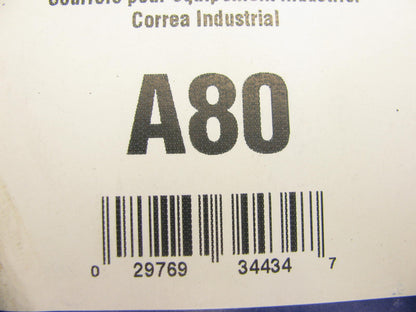 Gates A80 Industrial Accessory Drive Belt - 1/2'' X 82''