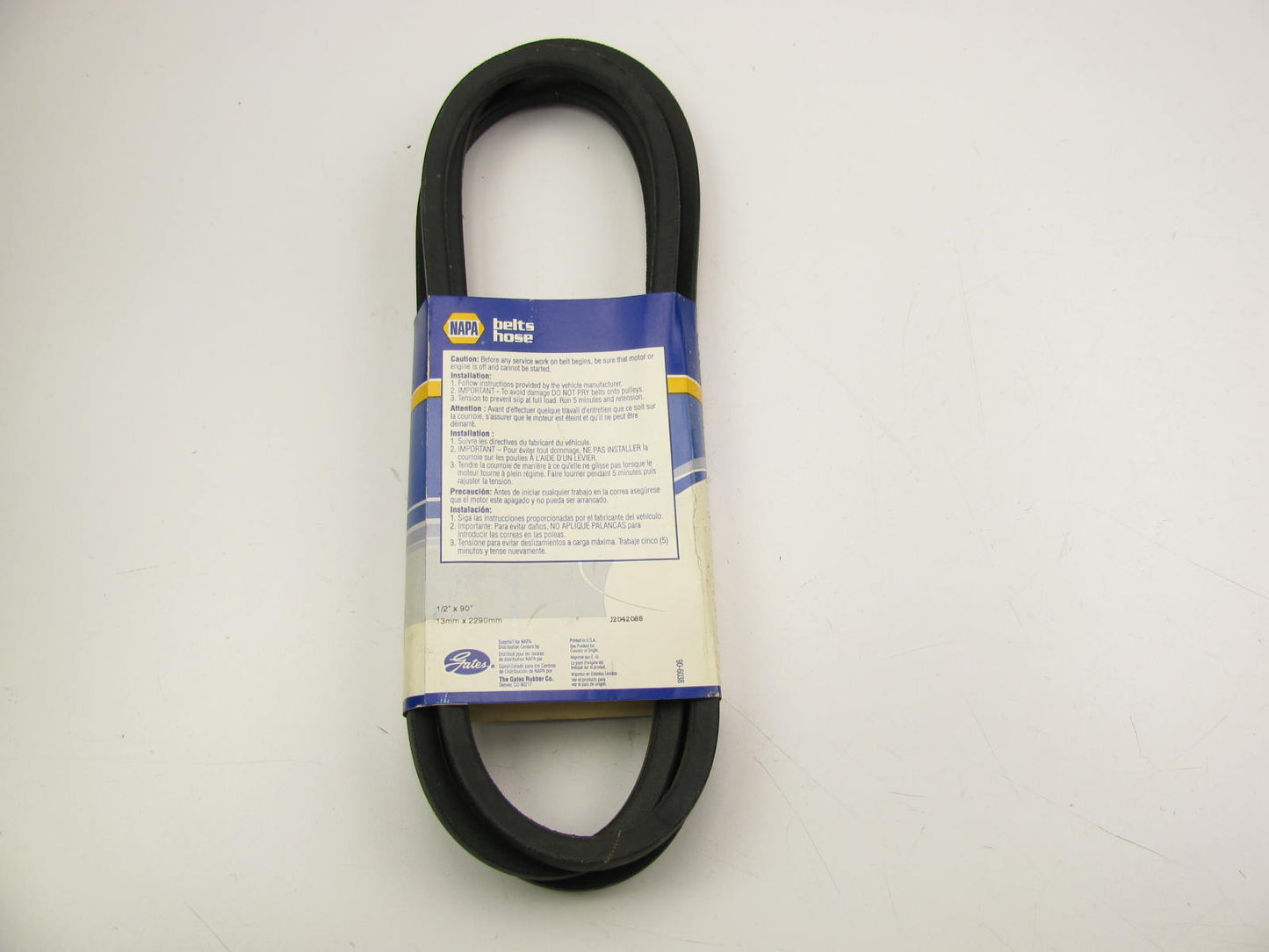 Gates A88 Industrial Accessory Drive Belt - 1/2'' X 90'' -