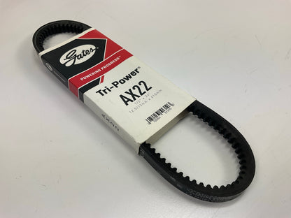 Gates AX22 Cogged Industrial Accessory Drive Belt, 1/2'' X 24''