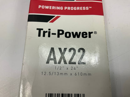 Gates AX22 Cogged Industrial Accessory Drive Belt, 1/2'' X 24''
