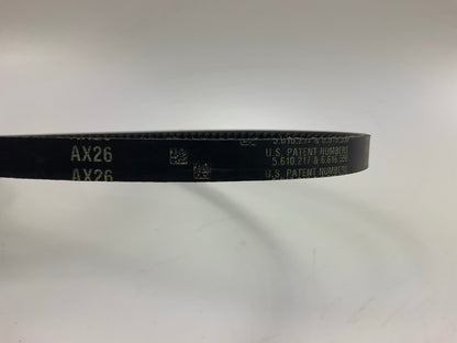 Gates AX26 Cogged Industrial Accessory Drive V-Belt - 0.53'' X 28.39''