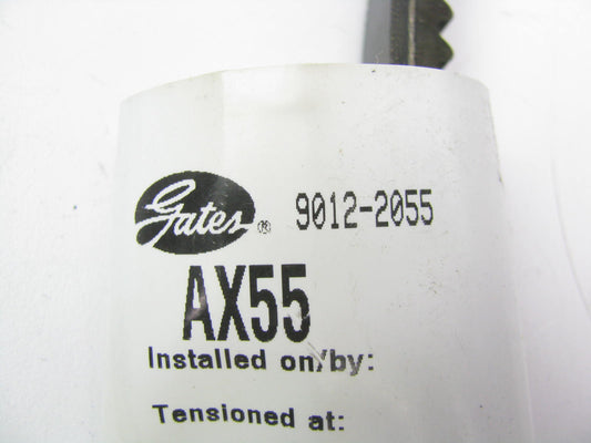 Gates AX55 Industrial Cogged Accessory Drive Belt - 1/2'' X 57''