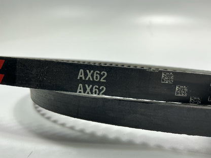 Gates AX62 Cogged Industrial Accessory Drive Belt, 1/2'' X 64''