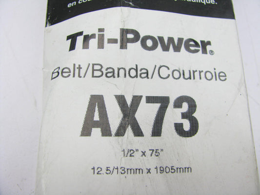 Gates AX73 Industrial Cogged Accessory Drive Belt - 1/2'' X 75''