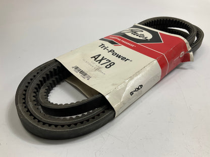 Gates AX78 Industrial Cogged Accessory Drive Belt - 1/2'' X 80''