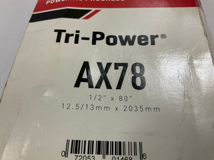 Gates AX78 Industrial Cogged Accessory Drive Belt - 1/2'' X 80''