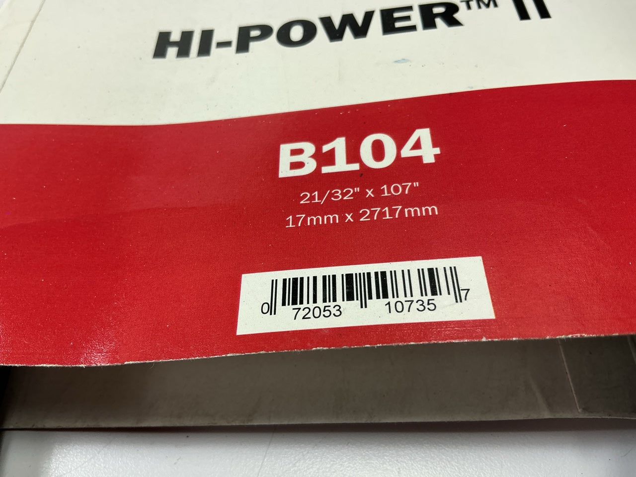 Gates B104 Industrial Accessory Drive Belt - 5/8'' X 107''