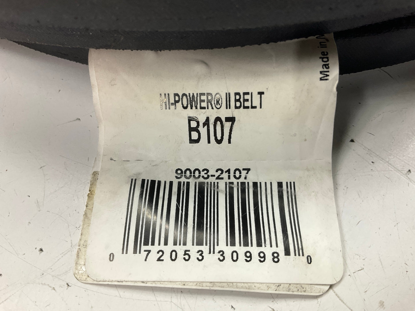 Gates B107 Industrial V-Belt 21/32'' X 110''