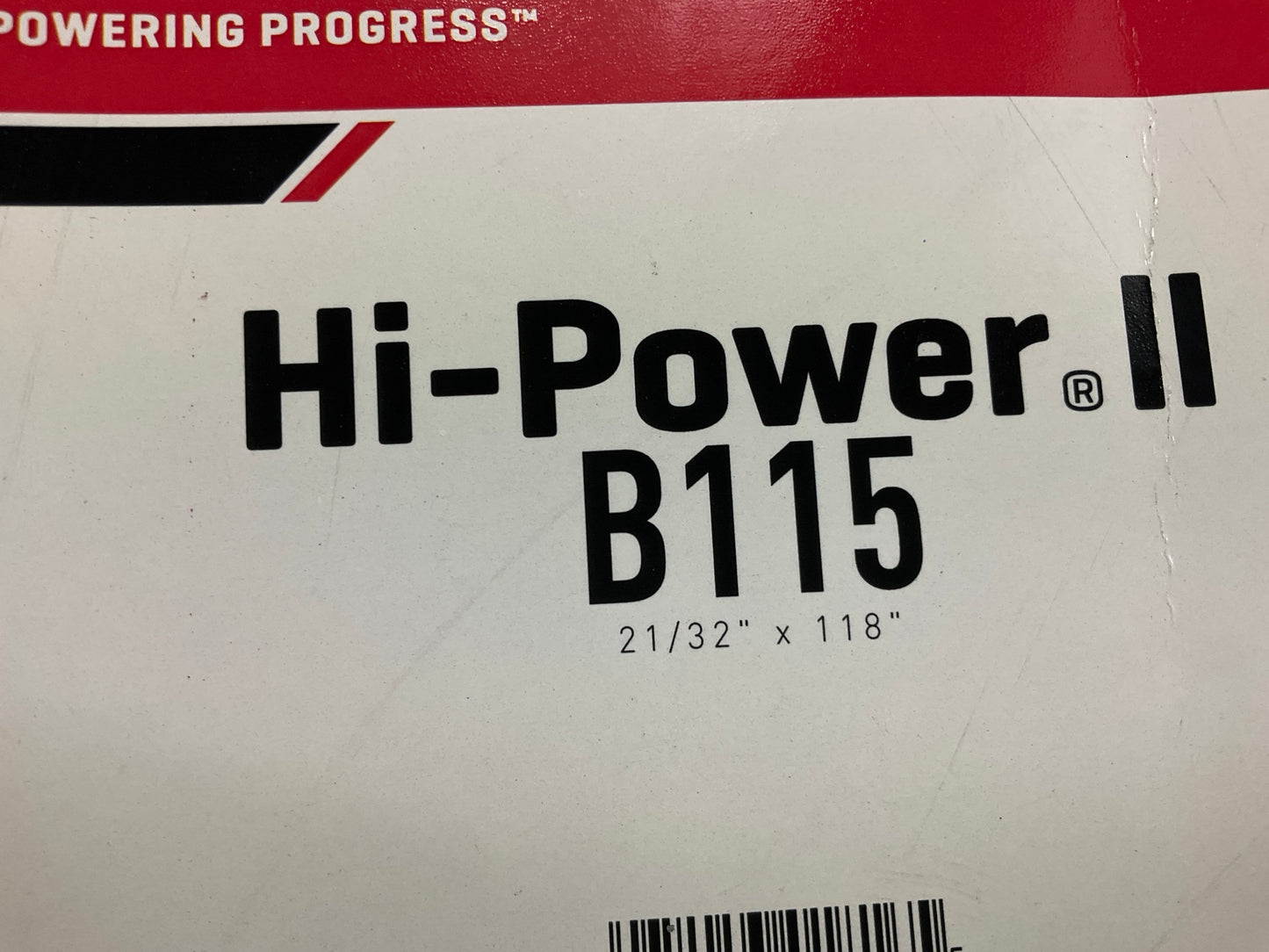 Gates B115 Industrial Accessory Drive Belt - 5/8'' X 118''