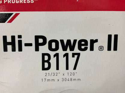 Gates B117 Industrial Accessory Drive Belt, 21/32'' X 120''