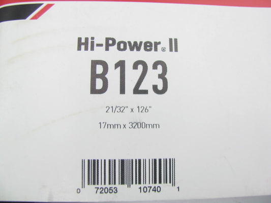 Gates B123 Industrial Accessory Drive Belt - 21/32'' X 126''