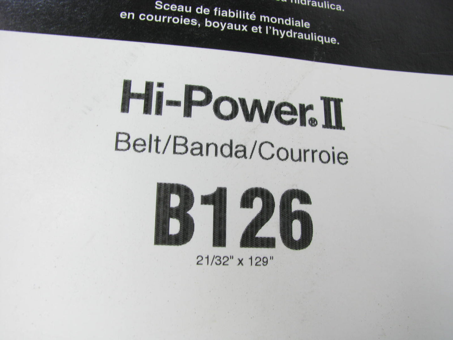 Gates B126 Industrial Accessory Drive Belt - 21/32'' X 129''