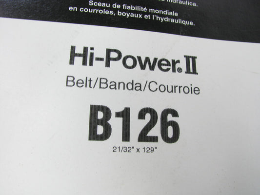 Gates B126 Industrial Accessory Drive Belt - 21/32'' X 129''
