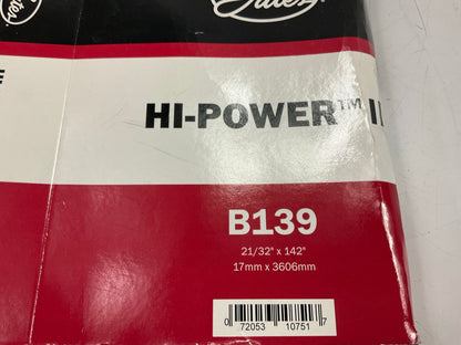 Gates B139 Industrial Accessory Drive Belt - 21/32'' X 142''