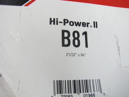 Gates B81 Industrial Accessory Drive Belt - 21/32'' X 84''