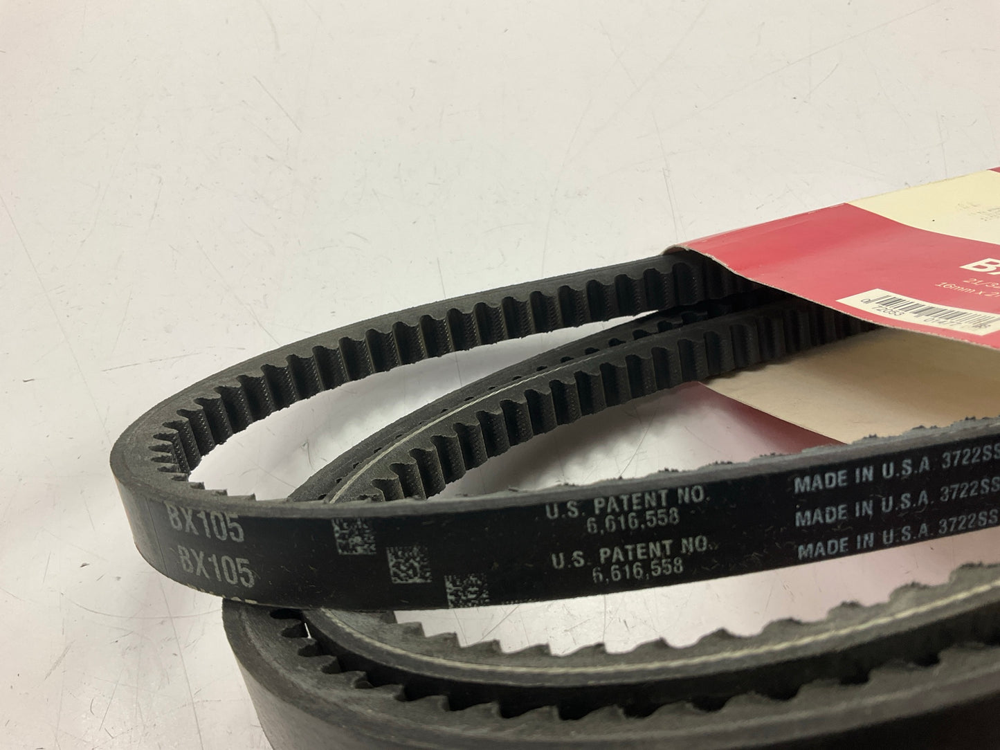 Gates BX105 Cogged Industrial Accessory Drive V-Belt - 21/32''  X 108''