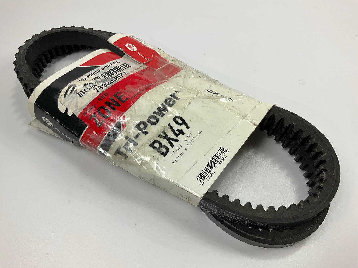 Gates BX49 Industrial Cogged Accessory Drive Belt - 21/32'' X 52''