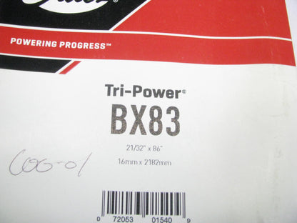 Gates BX83 Industrial Cogged Accessory Drive Belt - 5/8'' X 86''