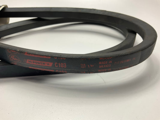 Gates C103 Industrial Accessory Drive Belt, 7/8'' X 107''