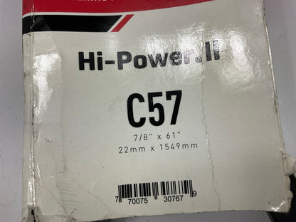 Gates C57 Hi-Power II Accessory Drive Belt - 7/8'' X 61''