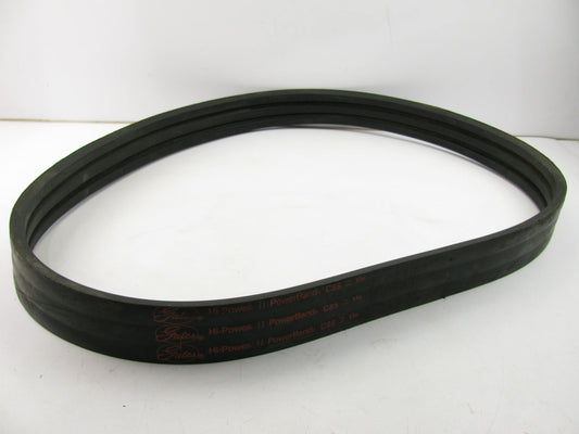 Gates 3/C85, 3 Ribs, 89.875 In Outside   Banded Industrial V-Belt: