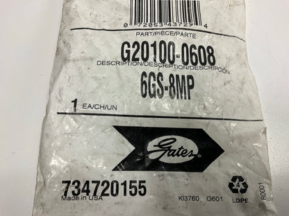 Gates G20100-0608 Hydraulic Hose Fitting Male Pipe NPTF - 30° Cone Seat 3/8'' ID