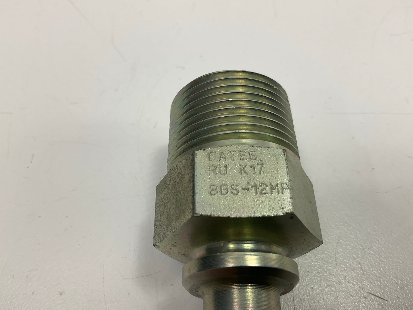 Gates G20100-0812 8GS-12MP 1/2'' ID Hydraulic Hose End Fitting, 3/4-14 Thread