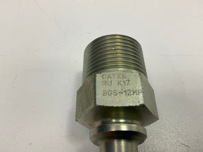 Gates G20100-0812 8GS-12MP 1/2'' ID Hydraulic Hose End Fitting, 3/4-14 Thread
