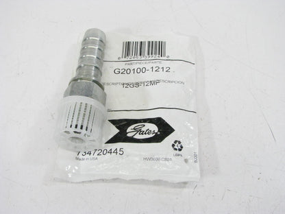 Gates G20100-1212 Hydraulic Fitting Male Pipe NPTF 30 Degree Cone Seat 3/4'' Hose