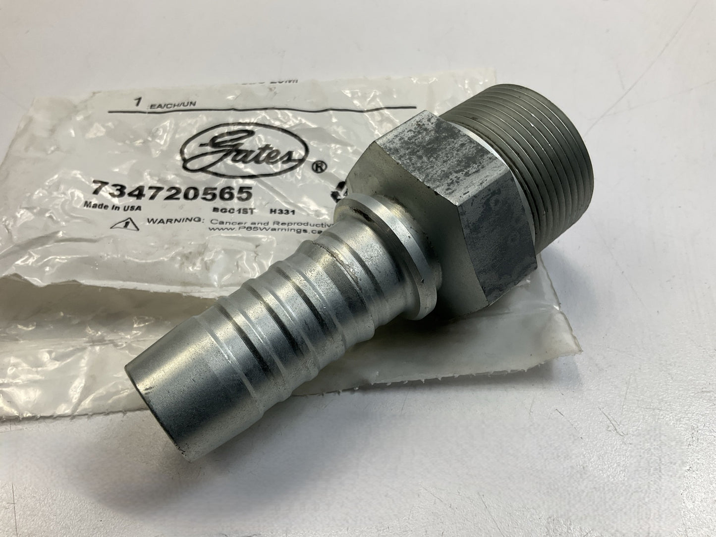 Gates G20100-1620 Hose Fitting Male Pipe (NPTF - 30° Cone Seat) 1'' ID, 16GS-20MP