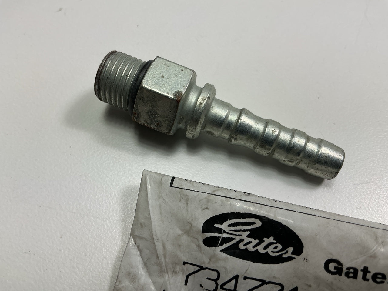 Gates G20120-0606 Hose Fitting Male O-Ring Boss, 3/8'' ID, 9/16''-18 Thread