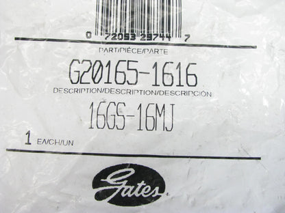 Gates G20165-1616 Hydraulic Fitting Male JIC 37 Flare GS G-20 Coupling 1'' Hose