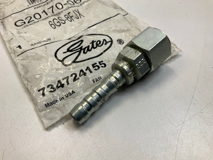 Gates G20170-0608 Hose Fitting Female JIC 37° Flare Swivel, 3/8'' ID - 6GS-8FJX