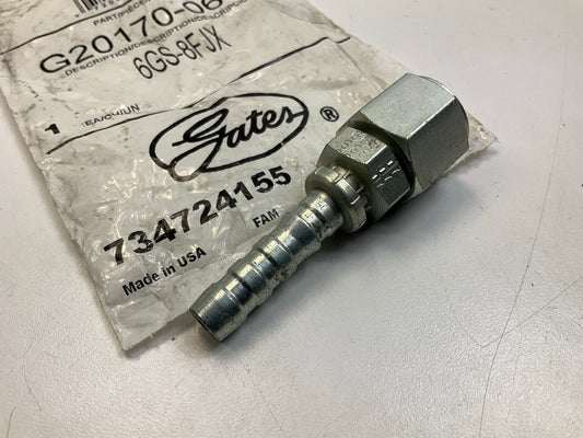 Gates G20170-0608 Hose Fitting Female JIC 37° Flare Swivel, 3/8'' ID - 6GS-8FJX