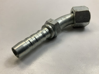 Gates G20174-1012 Hose Fitting Female JIC 37° Flare Swivel, 45° Angle, 5/8'' ID