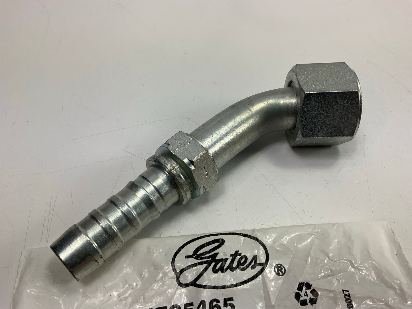 Gates G20174-1216 45° Tube Female JIC 37° Flare Swivel Hydraulic Fitting, 3/4''