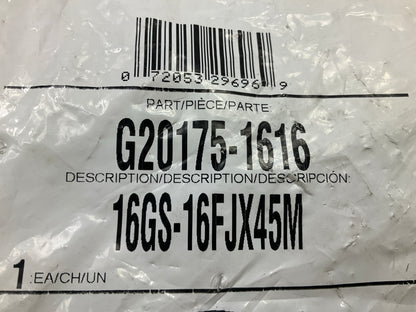 Gates G20175-1616 45° Tube Female JIC 37° Flare Swivel Hydraulic Fitting, 1''