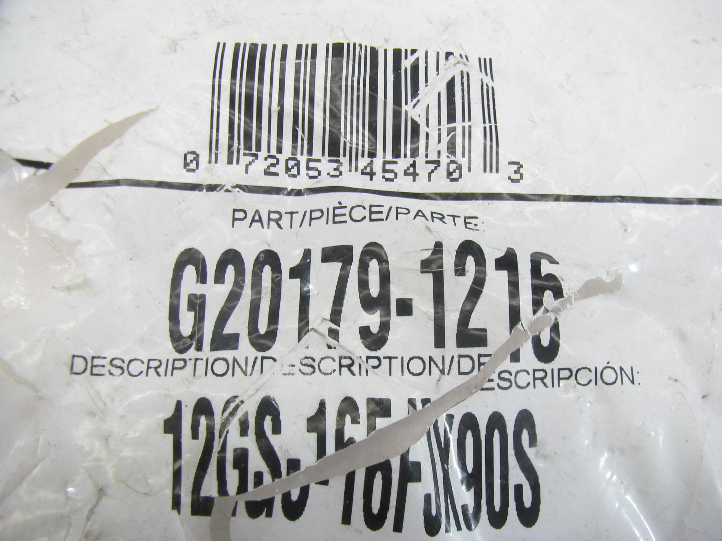 Gates G20179-1216 Hydraulic Fitting 90 Deg Fem 37 GS G-20 3/4'' Hose 1-5/16''-12